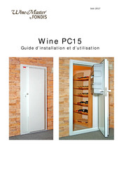 Fondis WineMaster WINE PC15 Installations- Und Gebrauchsanleitung
