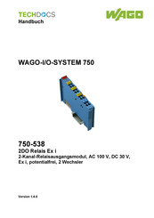 WAGO 750-538 Bedienungsanleitung