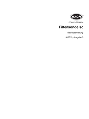 Hach Filtersonde sc Betriebsanleitung