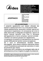ARDES AR5PR403V Bedienungsanleitung
