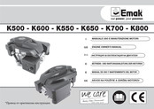 EMAK K600 Betriebs- Und Wartungsanleitung