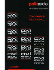 Polk Audio DXi350 Handbuch