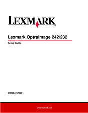Lexmark OptraImage 232 Installationshandbuch