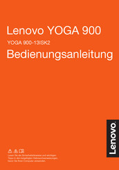Lenovo YOGA 900 Bedienungsanleitung