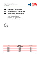 Riello Burners GAS 5/2 Montage Und Bedienungs Anleitung