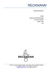 RECKMANN EF90 Betriebsanleitung