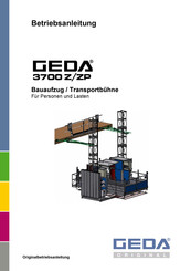 GEDA 3700Z Originalbetriebsanleitung