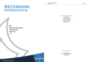 RECKMANN RF90 Betriebsanleitung