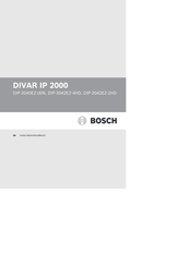 Bosch DIVAR IP 2000 Installationshandbuch