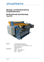 Schwartmanns KTE serie Montage- Und Betriebsanleitung