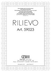 Gessi RILIEVO serie Montageanleitung