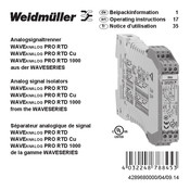 Weidmuller WAVEANALOG PRO RTD Beipackinformation