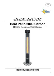 Suntec Wellness Klimatronic Heat Patio 2000 Carbon Bedienungsanleitung