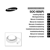 Samsung SOC-920P Montageanleitung