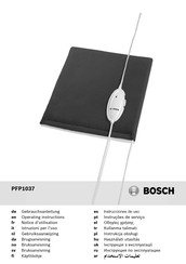 Bosch PFP1037 Gebrauchsanleitung