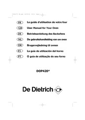De Dietrich DOP420-Serie Betriebsanleitung