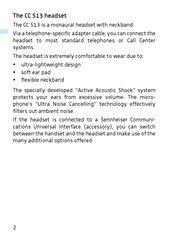 Sennheiser CC 513 Bedienungsanleitung