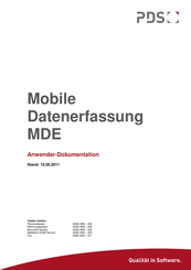 PDS MDE Anwenderdokumentation
