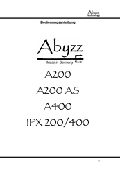 abyzz IPX 200 Bedienungsanleitung