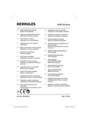 HERKULES H-NT 50 Inox Originalbetriebsanleitung