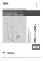 BFT OBERON TRI A2000 INV Bedienungsanleitung