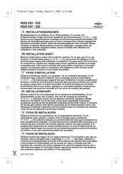 Whirlpool HOO 522 Installationsangaben