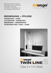 Artweger TWIN:LINE2 Bedienung + Pflege