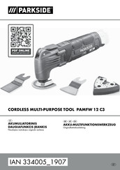 Parkside PAMFW 12 C3 Originalbetriebsanleitung