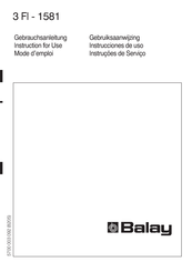 Balay 3 FI-1581 Gebrauchsanleitung