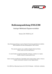 FMS EMGZ300 Bedienungsanleitung