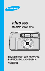 Samsung FINO 800 MAXIMA ZOOM 80Ti Bedienungsanleitung
