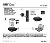 Trendnet TEW-820AP Anleitung Zur Schnellinstallation