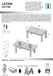 Forte LATIN LATT44 Montageanleitung
