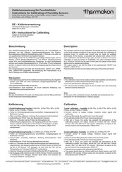 Thermokon LCN FK serie Kalibrieranweisung