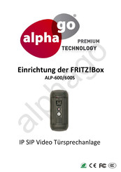 Alpha Go FRITZ!Box ALP-600 Bedienungsanleitung