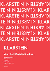 Klarstein Vinovilla 42 Twin Built-In Duo Handbuch