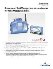 Emerson Rosemount 848T FOUNDATION Produktdatenblatt