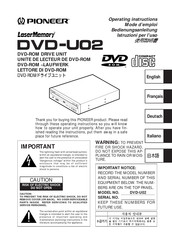 Pioneer LaserMemory DVD-U02 Bedienungsanleitung