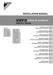 Daikin VRVIII-Q Serie Installationsanleitung
