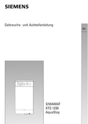 Siemens SIWAMAT XTS 1230 AquaStop Gebrauchs- Und Aufstellanleitung
