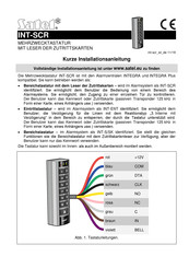 Satel INT-SCR Kurze Installationsanleitung