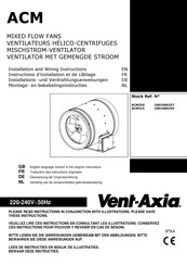 Vent-Axia ACM250 Installations- Und Verdrahtungsanweisungen