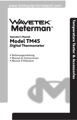 Wavetek Meterman TM45 Bedienungsanleitung