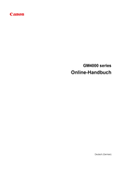 Canon GM4000 Serie Online-Handbuch