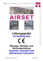 Troges AIRSET X-Large 80 Montage-, Betriebs- Und Wartungsanleitung