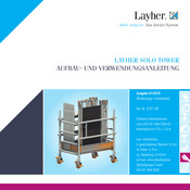 Layher SOLO TOWER Aufbau- Und Verwendungsanleitung