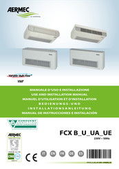 AERMEC FCX 82 UE Bedienungs- Und Installationsanleitung