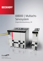 Beckhoff AX8000 serie Originalbetriebsanleitung