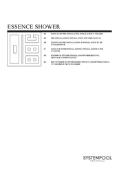 SYSTEMPOOL essence shower Handbuch Für Die Installationsvorbereitung, Montage Und Benutzung
