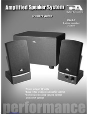 Cyber Acoustics CA-3.1 Bedienungsanleitung